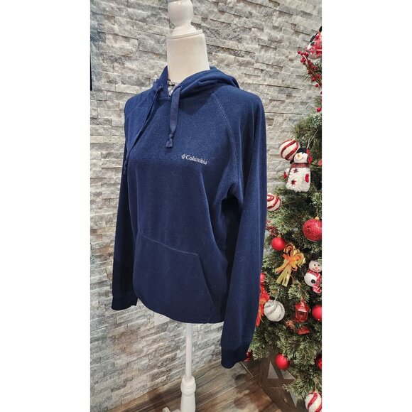 COLUMBIA SWEATSHIRT COLOR BLUE LONG SLEEVE POLYESTER SIZE M - Picture 2 of 7